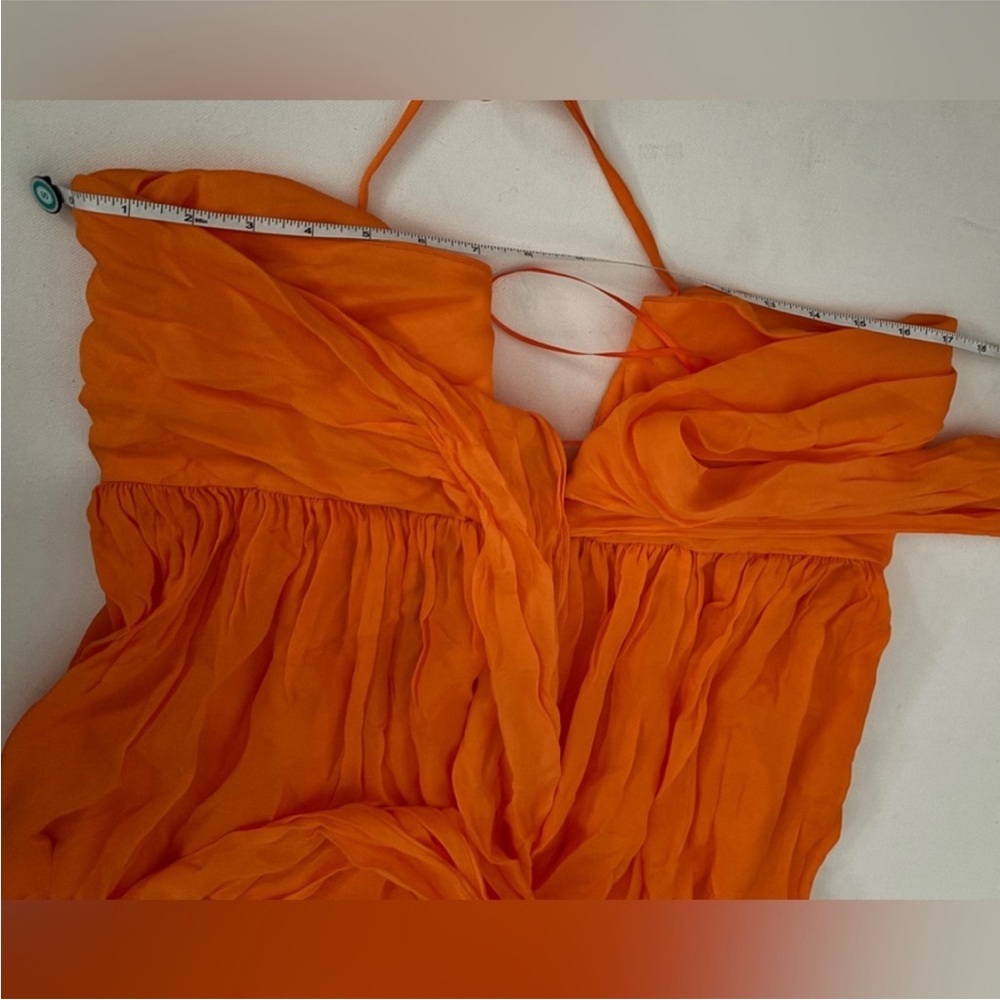 cult gaia Orange Halter Maxi Dress - Picture 5 of 9